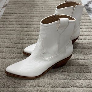 White Ankle Boots for Women